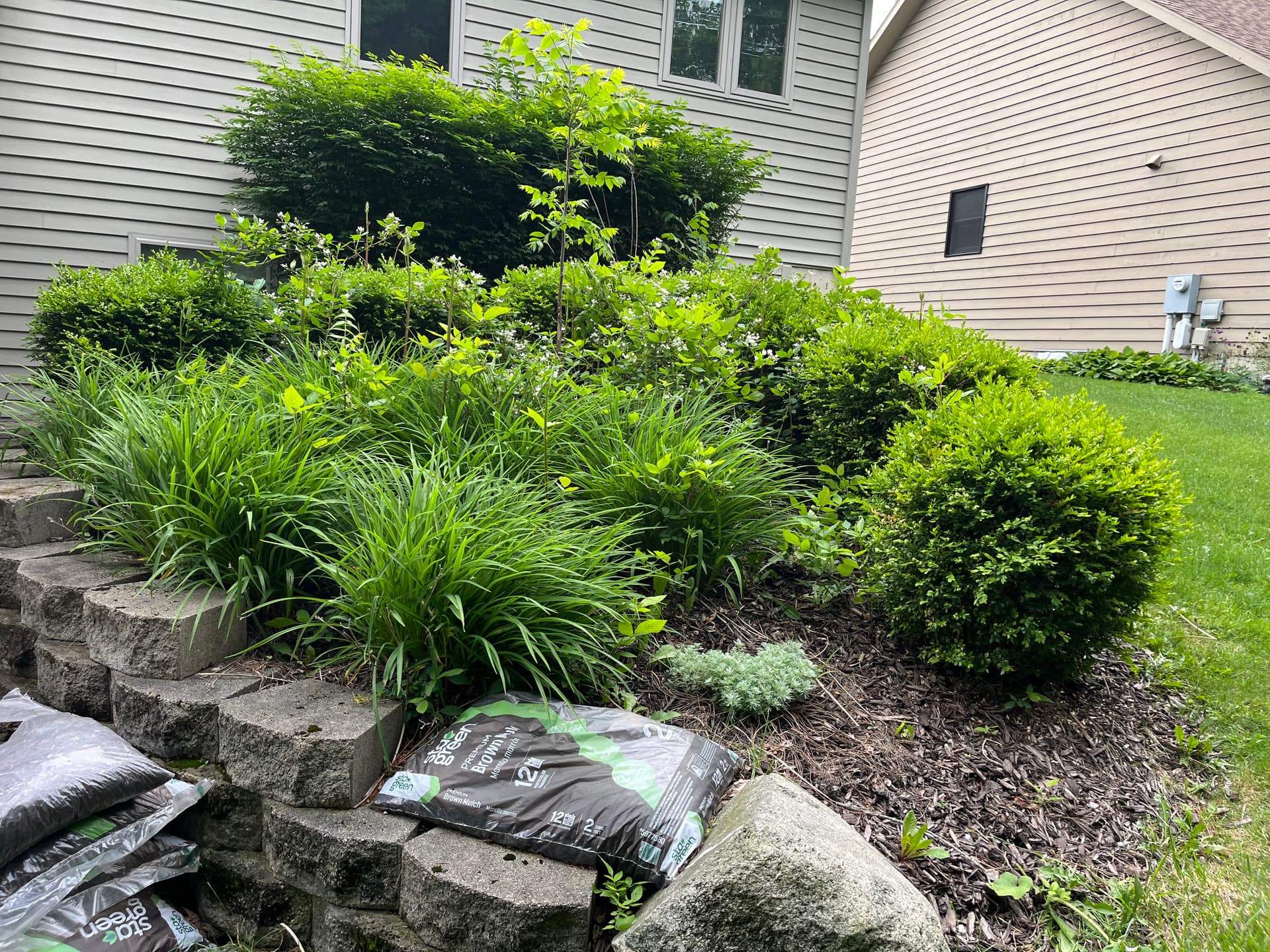 Gallery photos for Bed Cleanup, Shrub Trimming and Fresh Mulch in Bellefontaine: Image #2
