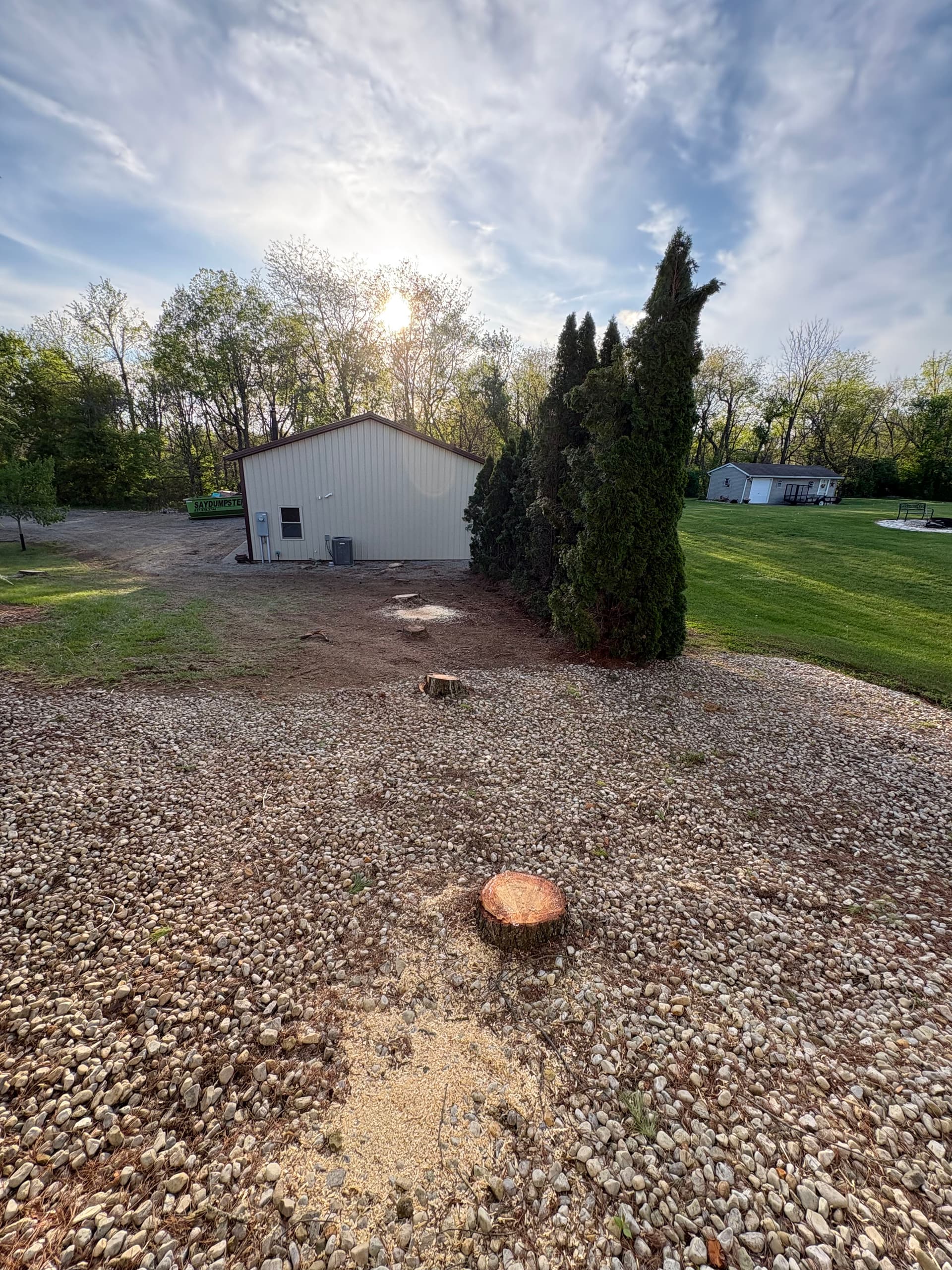 Gallery photos for Tree Removal, Pond Removal and Hardscape Work on a Big Property: Image #1