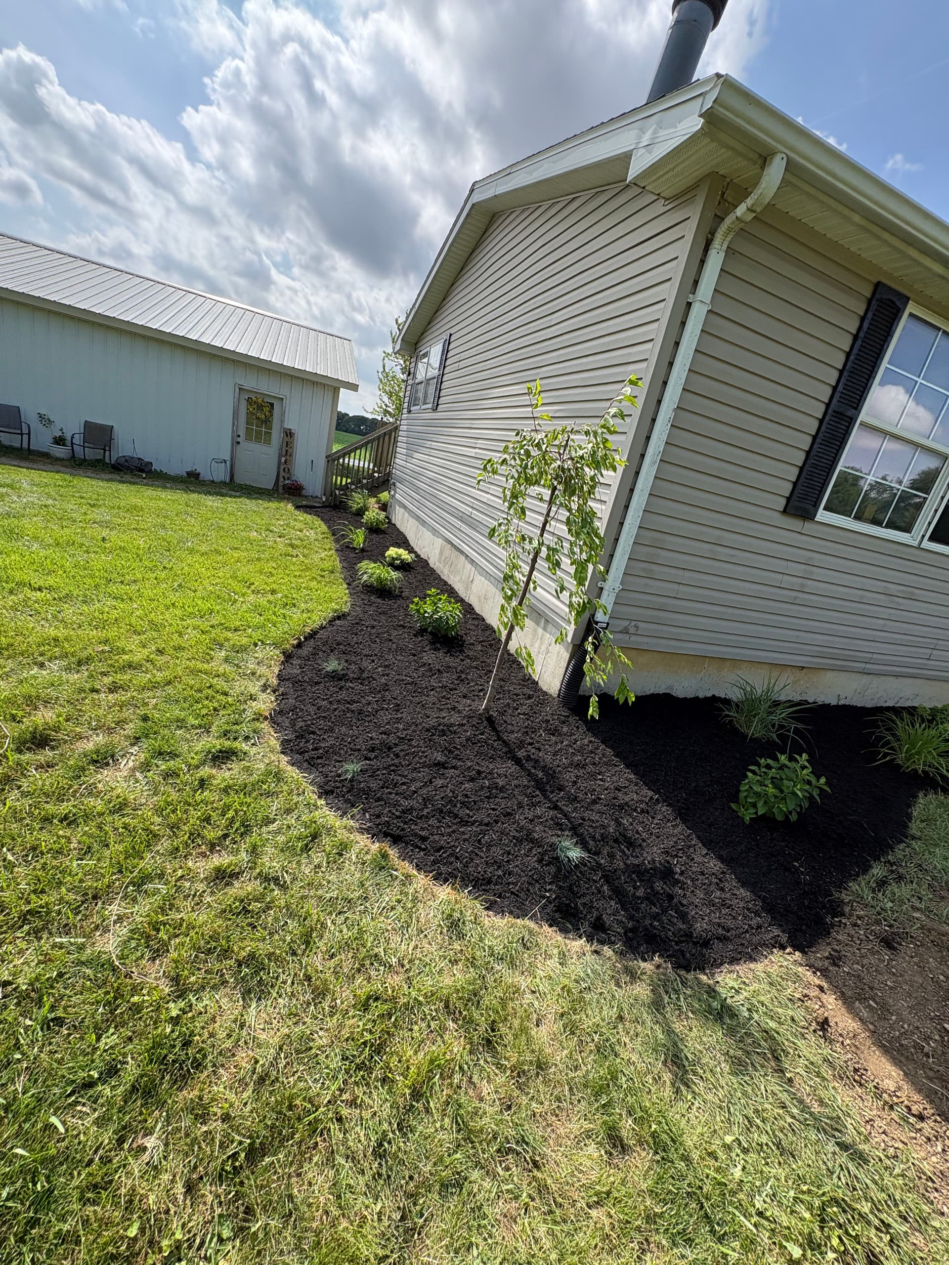 Gallery photos for New Landscape Beds Built From Scratch in Bell Center Ohio: Image #5